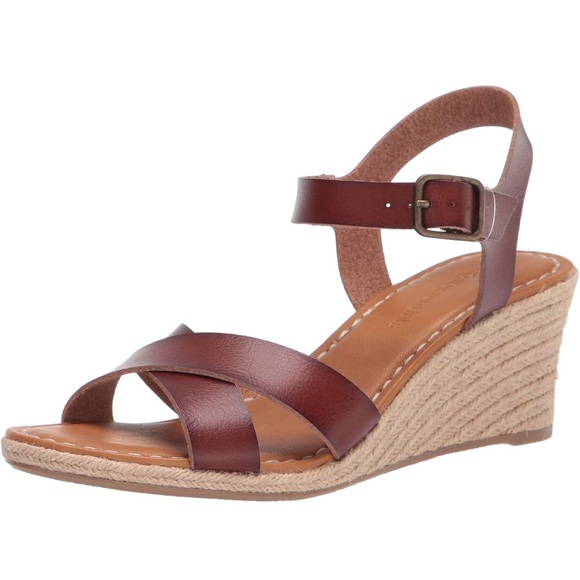 Tan and Brown Women's Sandals wedges - Picture 2 of 9